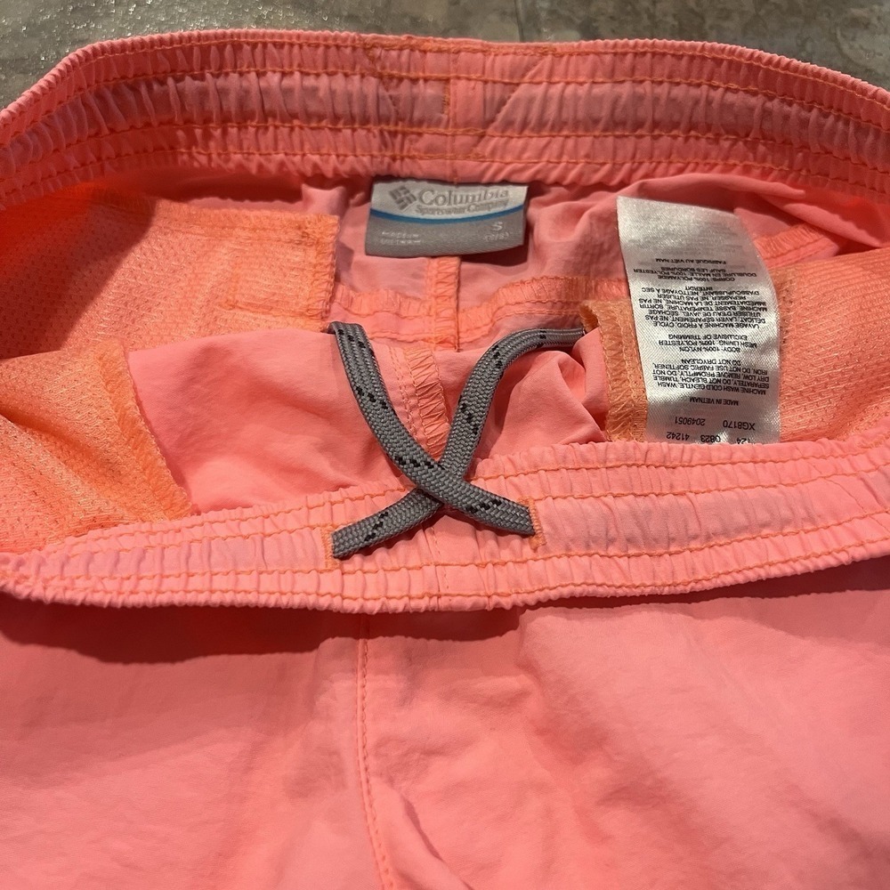 Columbia PFG Girls Shorts S 7/8 Pink Omni-Shade Fishing Outdoor UV Protection - Picture 2 of 7
